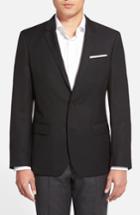 Men's Boss Hutch Trim Fit Wool Blazer R - Black