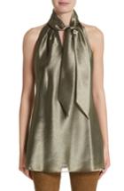 Women's Lafayette 148 New York Julissa Bijoux Cloth Blouse - Metallic