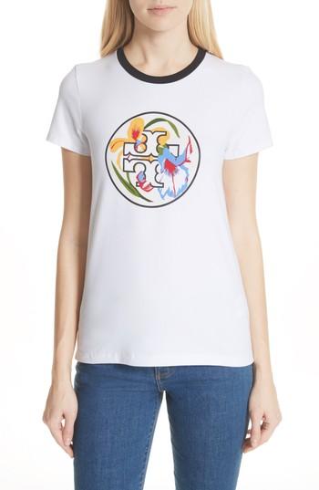 Women's Tory Burch Abigail Tee - White