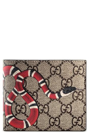 Men's Gucci Snake Wallet - Beige