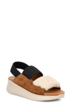 Women's Ugg Silverlake Sneaker Sandal With Genuine Shearling Trim .5 - Brown
