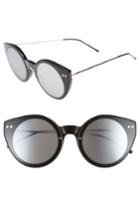 Women's Spitfire Alpha 1 60mm Mirrored Sunglasses - Black/ Black/ Silver Mirror