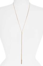 Women's Halogen Faceted Snake Chain Y-necklace