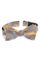 Men's Ted Baker London Paisley Silk Bow Tie, Size - Yellow