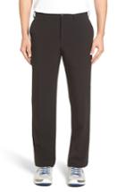 Men's Cutter & Buck 'bainbridge' Drytec Flat Front Pants X 34 - Black