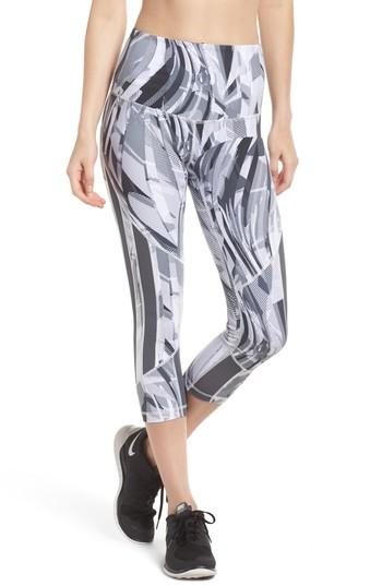 Women's Zella Sheer To There High Waist Crop Leggings, Size - White