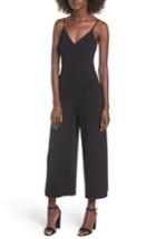 Women's Soprano Ponte Cropped Jumpsuit - Black