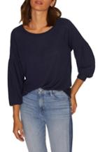 Women's Sanctuary Blouson Sleeve Cozy Top, Size - Blue