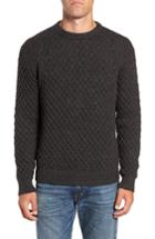 Men's Frye Ethan Fisherman Cable Sweater - Grey