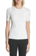 Women's Alexander Wang Snap Sleeve Top - Ivory