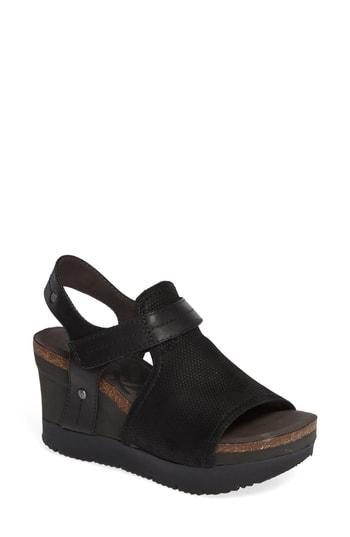 Women's Otbt Waypoint Wedge Sandal M - Black