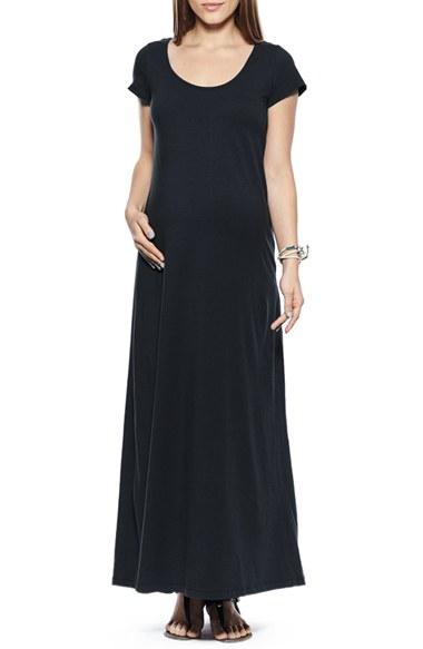 Women's Imanimo Materinty T-shirt Maxi Dress - Black