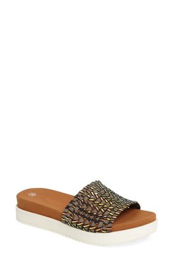 Women's Bernie Mev. Capri Slide Sandal Us / 37eu - Metallic