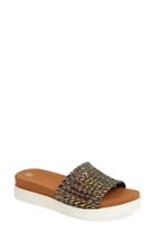 Women's Bernie Mev. Capri Slide Sandal Us / 37eu - Metallic
