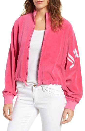 Women's Juicy Couture Velour Batwing Track Jacket