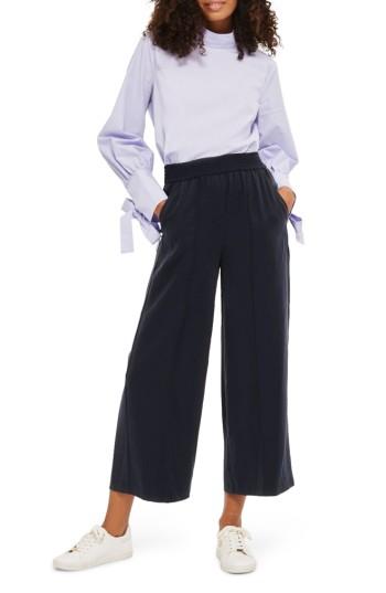 Women's Topshop Wide Leg Trousers Us (fits Like 2-4) - Blue