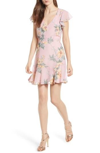 Women's Row A Flutter Sleeve Minidress