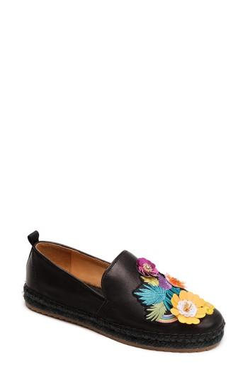 Women's Bill Blass Sutton Espadrille Flat M - Black