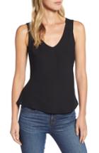 Women's Halogen V-neck Woven Tank