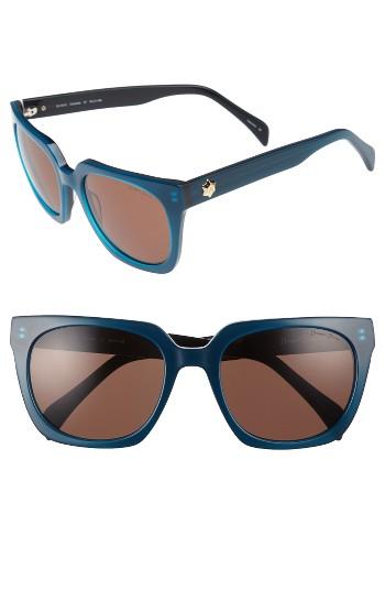 Women's Draper James 54mm Square Sunglasses - Blue