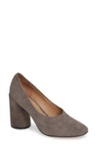 Women's Linea Paolo Cherie Round Toe Pump M - Grey