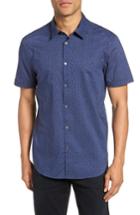 Men's John Varvatos Star Usa Regular Fit Floral Sport Shirt - Blue