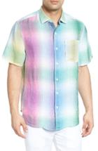 Men's Tommy Bahama Kaleidoscope Breezer Linen Camp Shirt - Blue