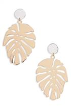 Women's Kitsch Palm Leaf Drop Earrings