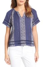 Women's Lucky Brand Peasant Top - Blue