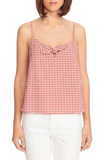 Women's Sezane Suzie Gingham Top Us / 34 Fr - Red
