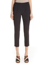 Women's Brunello Cucinelli Crop Crepe Cady Pants Us / 38 It - Grey