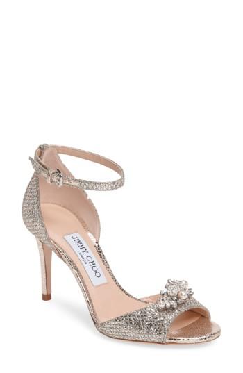 Women's Jimmy Choo Tori D'orsay Pump With Charms .5us / 36.5eu - Metallic