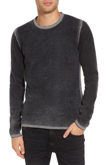 Men's John Varvatos Star Usa Drop Shoulder Sweater, Size - Grey