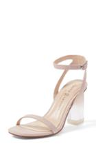 Women's Chinese Laundry Shanie Clear Heel Sandal .5 M - Pink