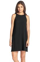 Women's Charles Henry Crepe Sleeveless Dress - Black