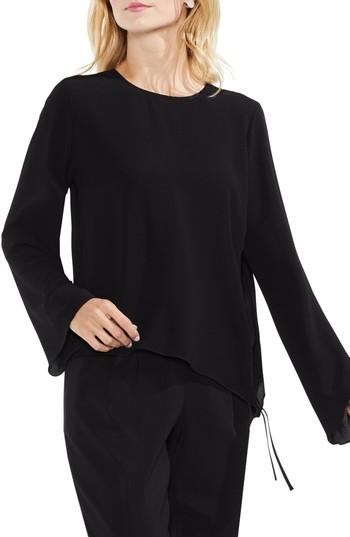 Women's Vince Camuto Drawstring Side Blouse, Size - Black