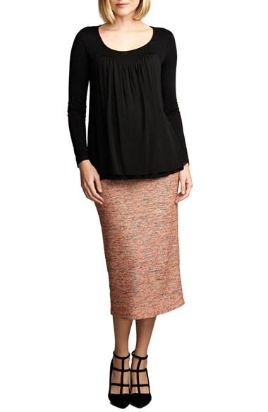 Women's Maternal America Belly Support Maternity Pencil Skirt