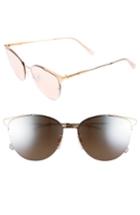Women's Bobbi Brown The Crystal 57mm Cat Eye Sunglasses - Gold Copper