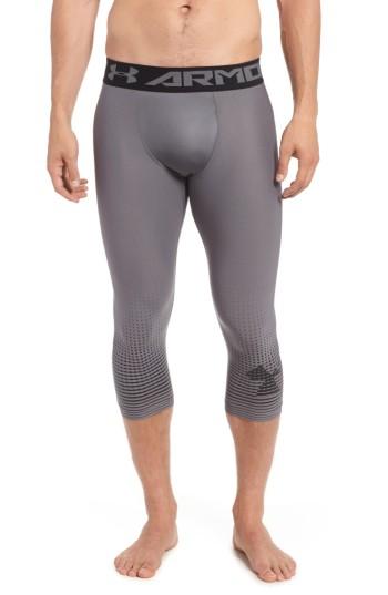 Men's Under Armour Three Quarter Compression Pants, Size - Black