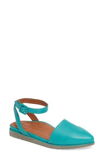 Women's L'amour Des Pieds Madolen Strappy Flat .5 M - Blue/green