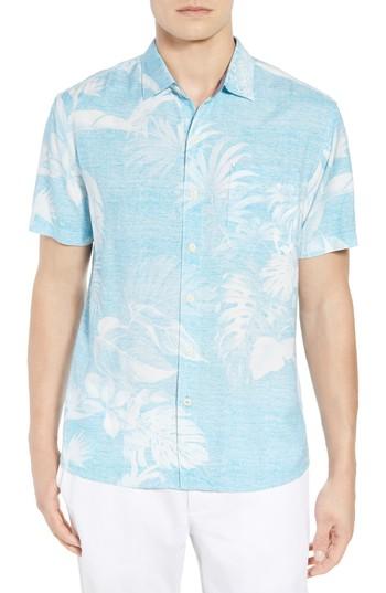 Men's Tommy Bahama Grande Fronds Sport Shirt - Blue