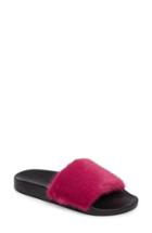 Women's Givenchy Genuine Mink Fur Slide Sandal Us / 36eu - Pink