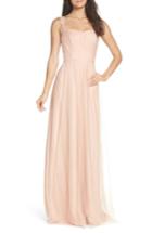 Women's Monique Lhuillier Bridesmaids Violetta Tulle Gown - Pink