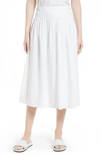 Women's Vince Pleated Wrap Skirt - White