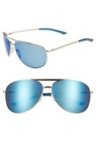 Men's Smith Serpico 2 65mm Mirrored Chromapop(tm) Polarized Aviator Sunglasses - Gold/ Blue