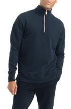 Men's Good Man Brand Pro Slim Fit Cotton Quarter Zip Pullover - Black