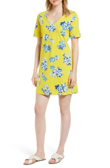 Women's Draper James Floral Hillsboro Pima Cotton Shift Dress - Yellow