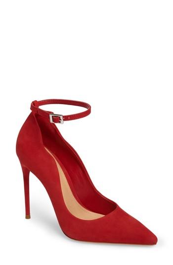Women's Schutz Thaynara Ankle Strap Pump M - Red