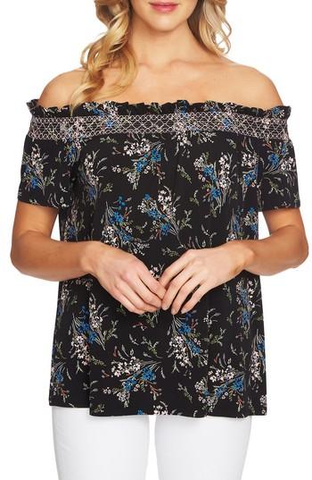 Women's Cece Off The Shoulder Dancing Top - Black