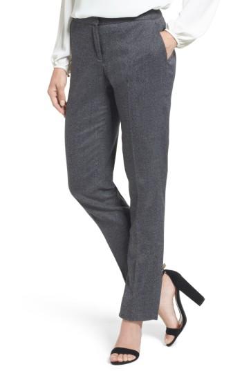 Women's Vince Camuto Tweed Skinny Ankle Pants - Black